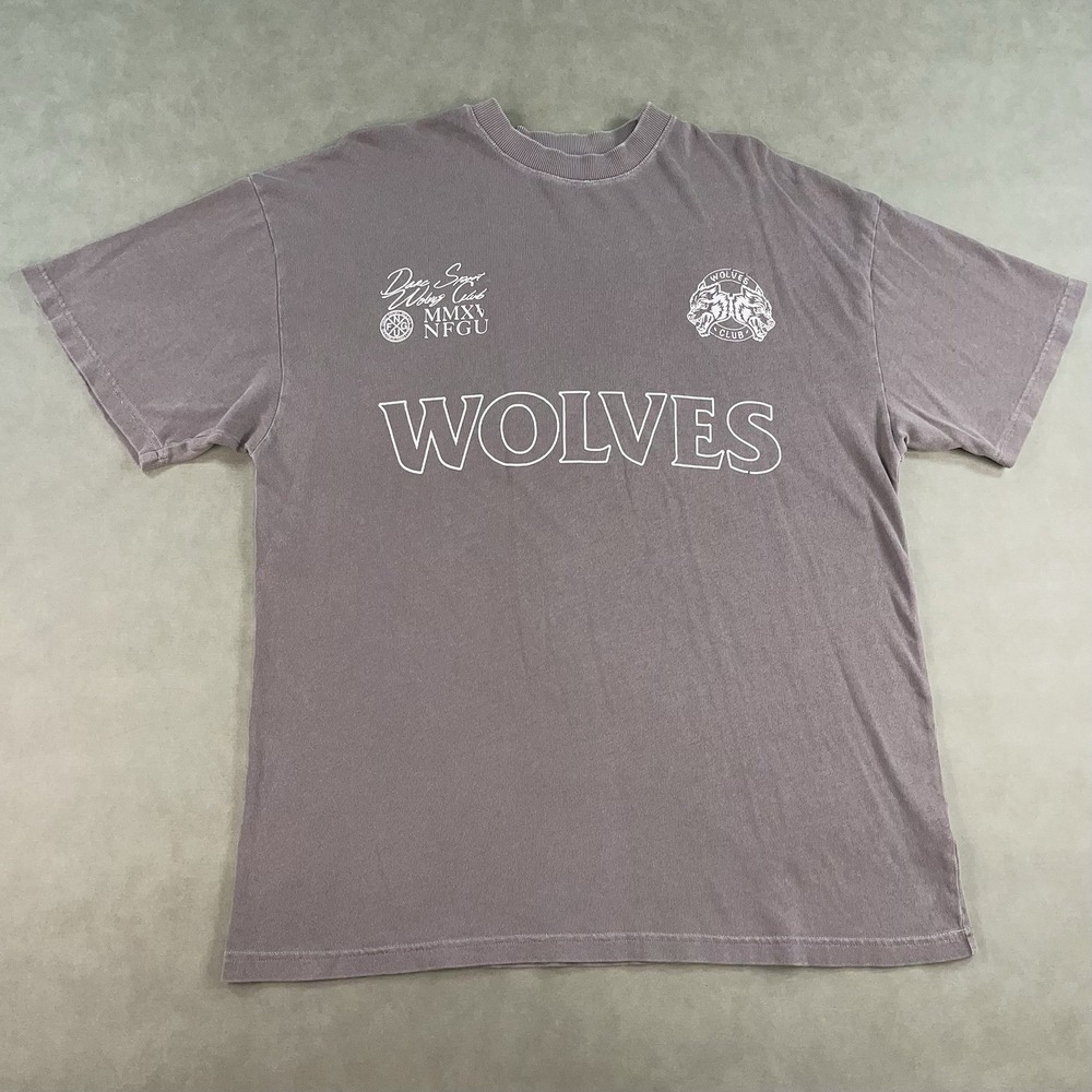 Darc Sport Wolves Club Medium Purple Gray Wolves Workout T-Shirt RARE #705/1000